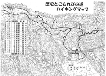 石尊山ハイキングマップ